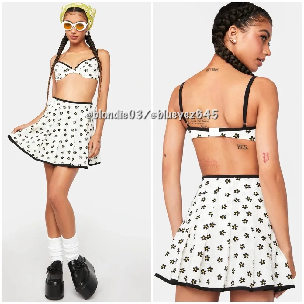 For Love & Lemons Brenda mini skirt M - Picture 2 of 5